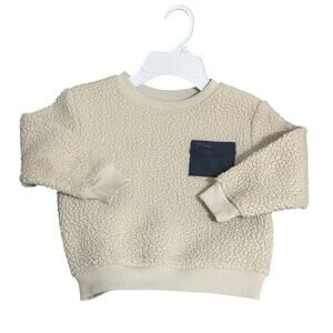 Old Navy Unisex Long-Sleeve Sherpa Zip-Pocket Sweatshirt Size 4T